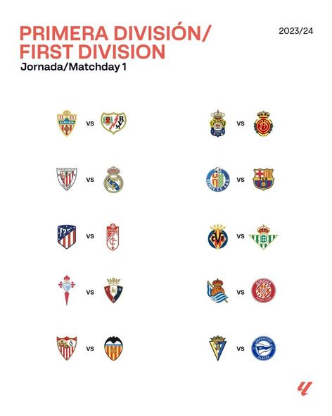Опубликован календарь испанской Ла Лиги сезона 2023/24 - ФОТО